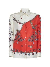 Versace Silk Shirt White at Farfetch